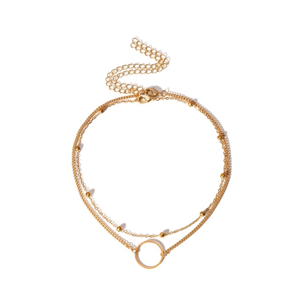 Boutique Minimalist Double Layers Choker Necklace - Picture 4 of 4